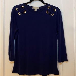 Michael Kors M Navy Blue Top
